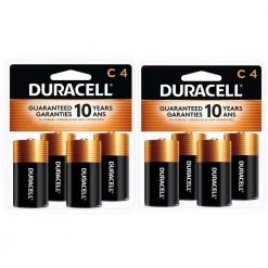 Duracell 4-Count Coppertop C Alkaline Battery Mix Pack (8 Total Batteries)