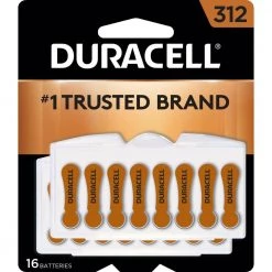 Duracell Size 312 Zinc Hearing Aid Battery (16-Pack)